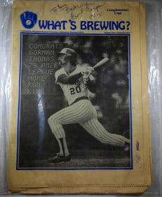 CECIL COOPER AUTOGRAPHED MAGAZINE 1979