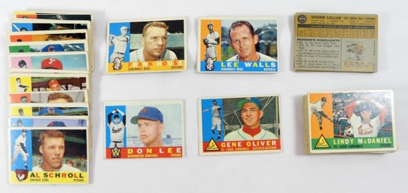 (173) 1960 TOPPS BASEBALL CARDS