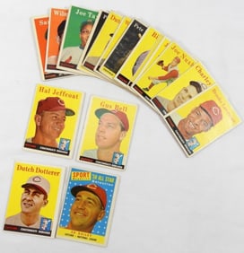 (25) 1958 TOPPS BASEBALL CARDS