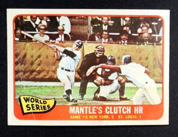 1965 TOPPS MICKEY MANTLE WORLD SERIES