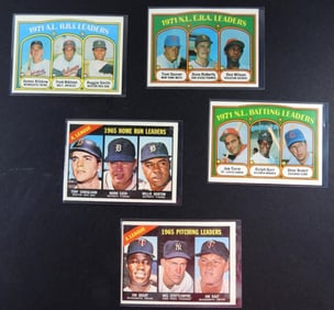 (5) TOPPS LEAGUE LEADER CARDS '66 & '72