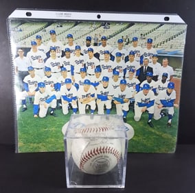 1963 LA DODGERS TEAM SIGNED BALL