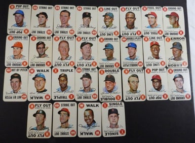 (28) 1968 TOPPS GAME CARDS