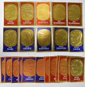 (33) 1965 TOPPS EMBOSSED CARDS
