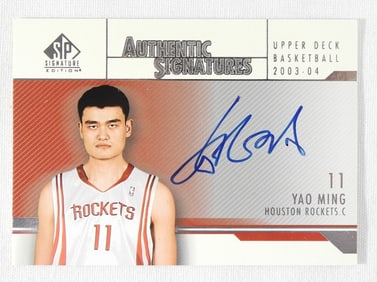 YOA MING 2003-04 AUTH SIGNATURES CARD