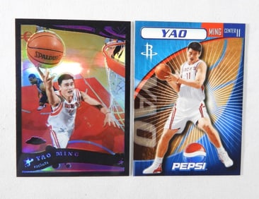 2 YOA MING BASKETBALL CARDS