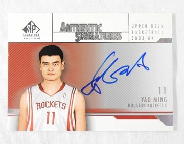 YOA MING 2003-04 AUTH SIGNATURES CARD
