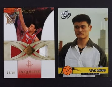 2 YOA MING BASKETBALL CARDS