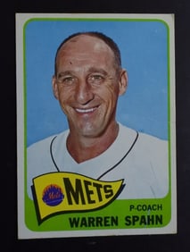 WARREN SPAHN 1965 HoF TOPPS CARD