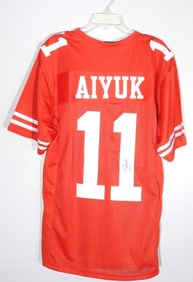 BRANDON AIYUK AUTO JERSEY JSA
