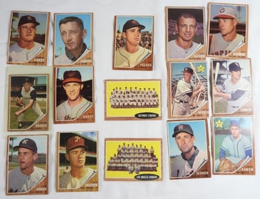 1962 TOPPS BASEBALL CARDS