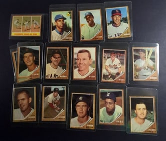 1962 TOPPS BASEBALL CARDS