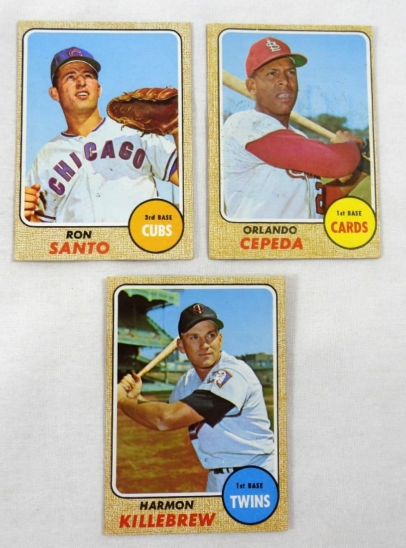 1968 TOPPS - CEPEDA, KILLEBREW, SANTO (1 of 2)