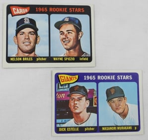 (2) 1965 TOPPS ROOKIE STARS CARDS