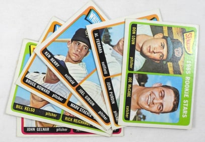 (8) 1965 TOPPS ROOKIE STARS BASEBALL CARD