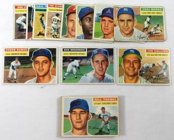 (26) 1956 TOPPS MIXED BASEBALL CARDS