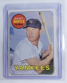 1969 TOPPS MICKEY MANTLE CARD