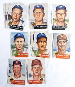 (11) 1953 TOPPS CARDS