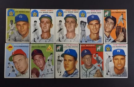 (10) 1954 TOPPS CARDS
