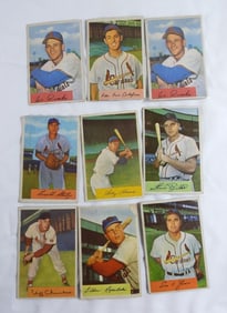 (9) 1954 BOWMAN CARDS