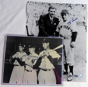 DiMAGGIO, MANTLE, WILLIAMS AUTO PHOTO &