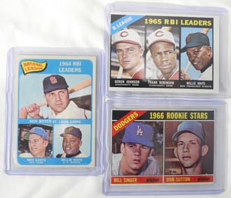 (3) TOPPS RBI & ROOKIE CARDS 1964-66