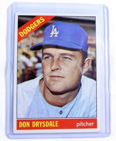 1966 TOPPS DON DRYSDALE #430 CARD
