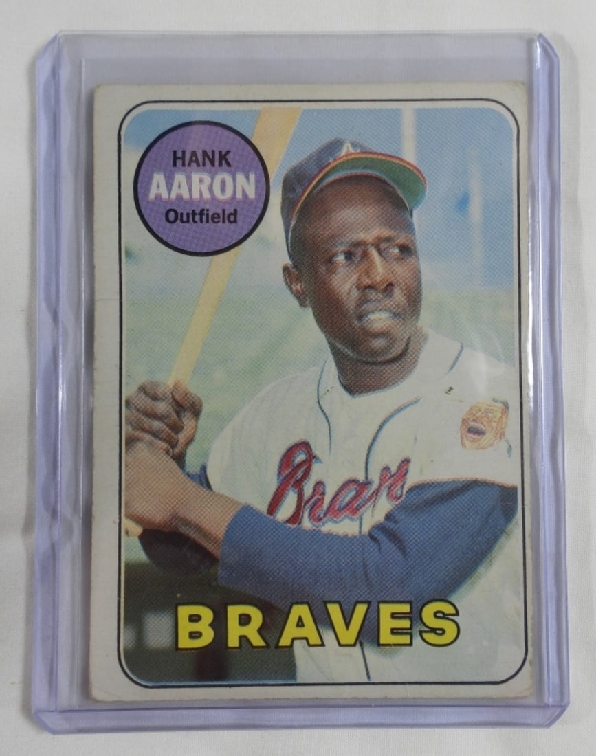 1969 TOPPS #100 HANK AARON (1 of 2)