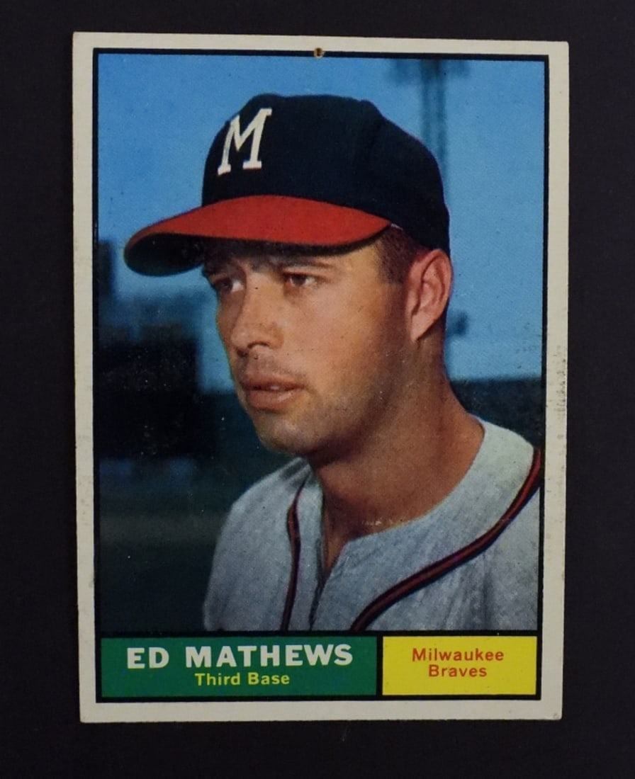 1961 TOPPS #120 EDDIE MATHEWS (1 of 2)