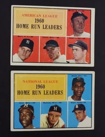 (2) 1961 TOPPS LG LDRS #43 & #44