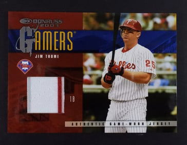 JIM THOME DONRUSS GAME WORN JERSEY