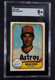 1981 FLEER NOLAN RYAN SGC 9 MINT