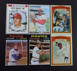 (6) 1970s STAR CARD LOT