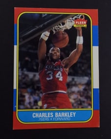 1986 FLEER CHARLES BARKLEY ROOKE
