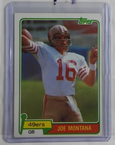 1981 TOPPS #216 JOE MONTANA ROOKIE