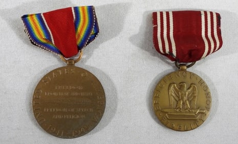 (2) MILITARY MEDALS - WWII FREEDOM &