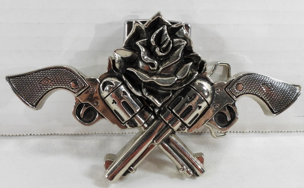 ROCK REBEL BELT BUCKLE w/ZIPPO LIGHTER: 2019 ZIPPO - UNFIRED
