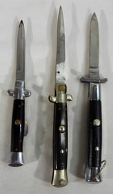 (3) STILLETO KNIVES for REPAIR