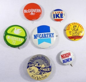 (7) MIX LOT VOTE PINS