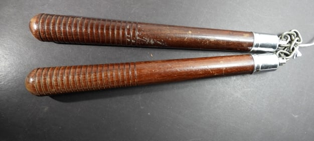 WOODEN NUNCHUCKS