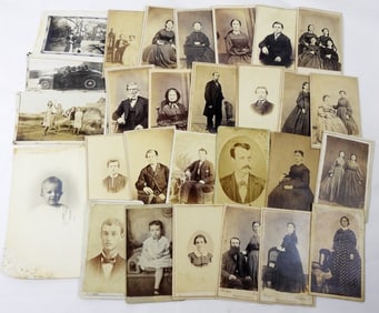 (28) SEPIA / B&W VINTAGE PHOTOS