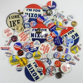 (70) VINTAGE POLITICAL PINS