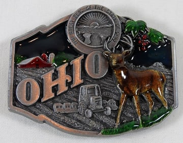 1989 SISKIYOU ''OHIO'' BELT BUCKLE