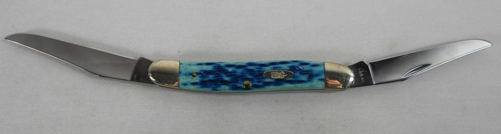 CASE XX STOCKMAN BLUE KNIFE: 6344 SS LIKE NEW IN BOX