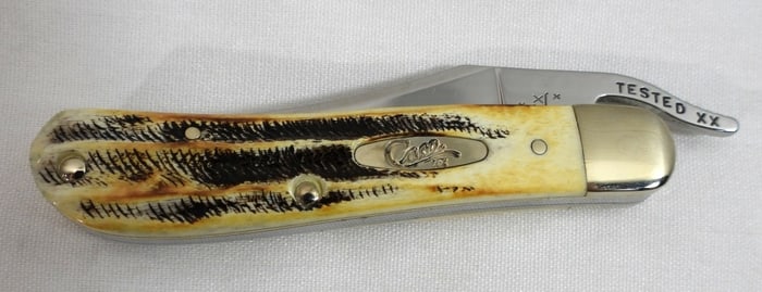 CASE XX RUSSLOCK BONE STAG KNIFE