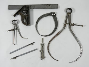 (7) VINTAGE MEASURING TOOLS