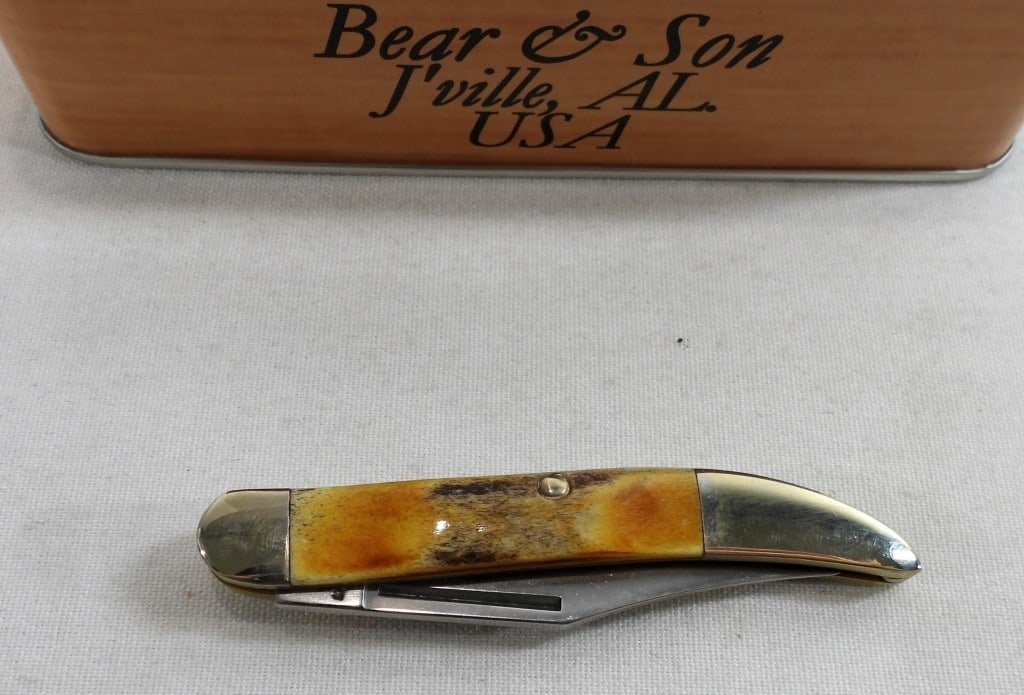 BEAR AND SON CUTLERY: TOOTHPICK KNIFE IN TIN NEW