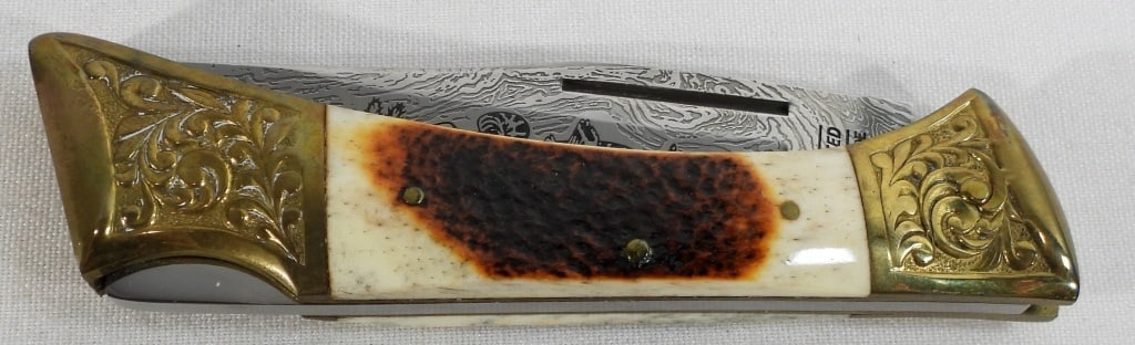 UNITED CUTLERY KNIFE RATTLER: RATTLER WILD LIFE SERIES UC388 BARK STAG LIKE NEW IN BOX