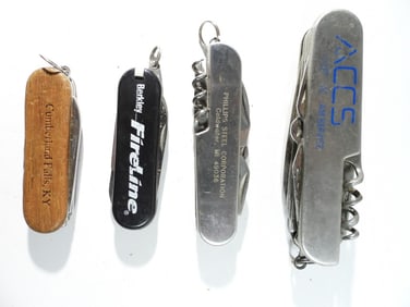 (4) MULTI ADVERTISING KNIVES