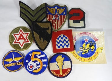 (10) MILITARY PATCHES